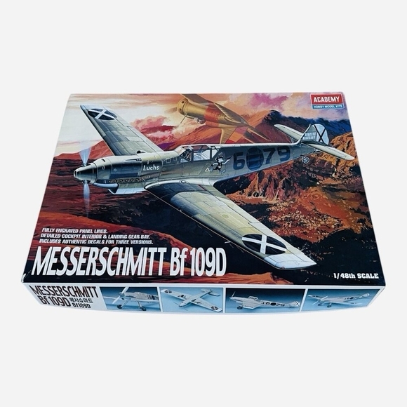 Academy Other - Academy 1/48 Scale Messerschmitt Bf 109D WWII German Fighter Model Kit NIB